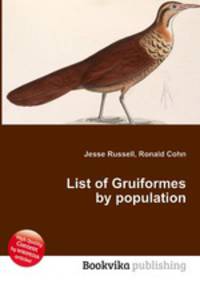 List of Gruiformes by population