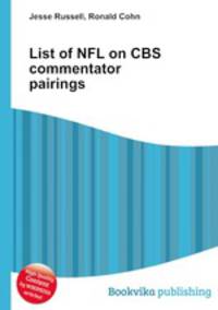 List of NFL on CBS commentator pairings