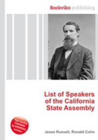 List of Speakers of the California State Assembly