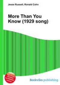 More Than You Know (1929 song)