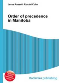 Order of precedence in Manitoba