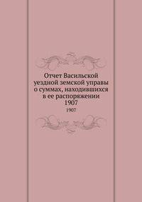 Отчет Васильской уездной земской управы о суммах, находившихся в ее распоряжении. 1907