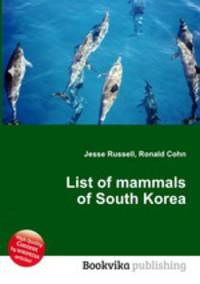List of mammals of South Korea