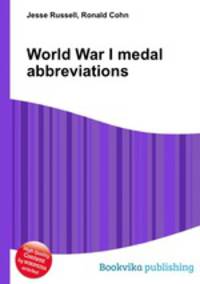 World War I medal abbreviations