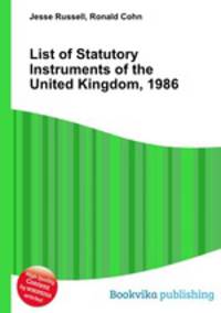 List of Statutory Instruments of the United Kingdom, 1986