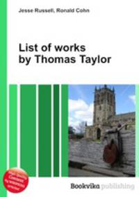 List of works by Thomas Taylor