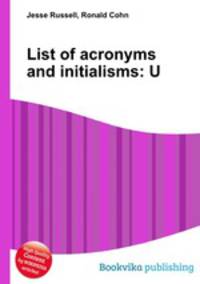 List of acronyms and initialisms: U