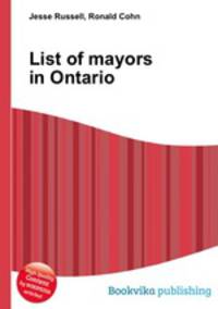 List of mayors in Ontario