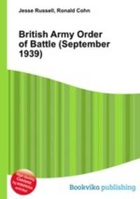 British Army Order of Battle (September 1939)