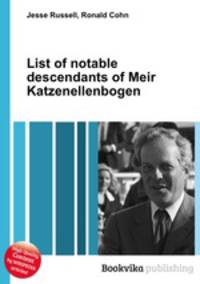 List of notable descendants of Meir Katzenellenbogen