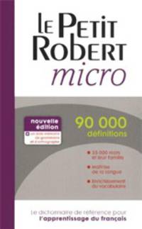 Dictionnaire Le Petit Robert micro