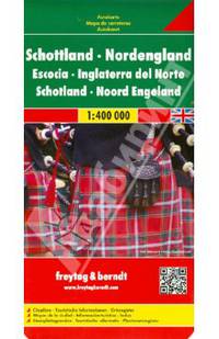 Scotland - North England. Шотландия - Северная Англия. Карта 1:400 000
