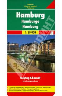 Hamburg. Stadtplan. Гамбург. Карта 1:20 000