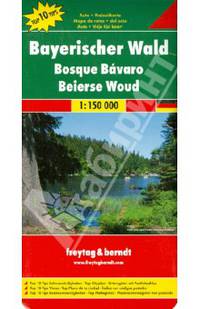 Bavarian Forest. Баварский лес. Карта 1:150 000