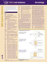CPT 2013 Express Reference Coding Card Dermatology
