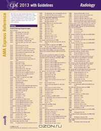 CPT 2013 Express Reference Coding Card Radiology/Er