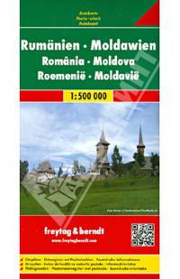 Romania. Moldova. Rumanien-Moldau 1:500000