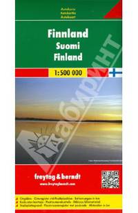 Финляндия. Карта. Finnland 1: 500000