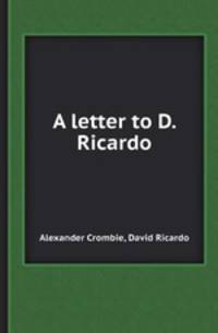 A letter to D. Ricardo