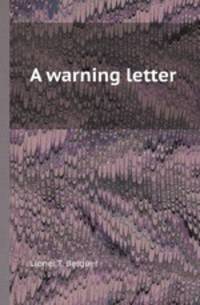 A warning letter