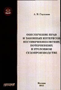 Обеспечение прав и законных интересов несовершеннолетних потерпевших в уголовном судопроизводстве
