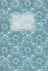 Блокнот для записей "Винтажные синие узоры"