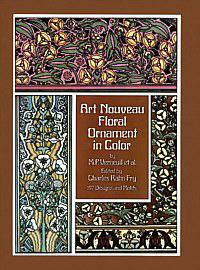 Art Nouveau Floral Ornament in Color