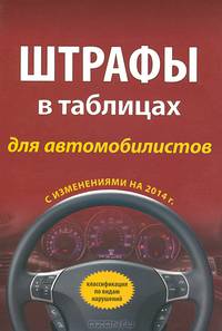 Штрафы в таблицах для автомобилистов. С изменениями на 2014 год (классификация по видам нарушений)