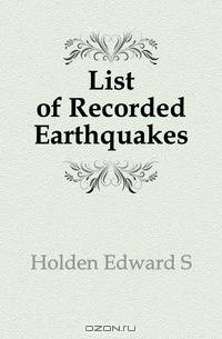 List of Recorded Earthquakes