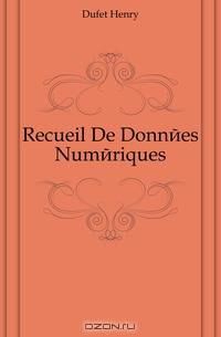 Recueil De Donnees Numeriques