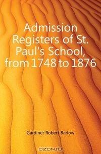 Admission Registers of St. Paul
