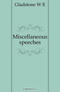 Miscellaneous speeches