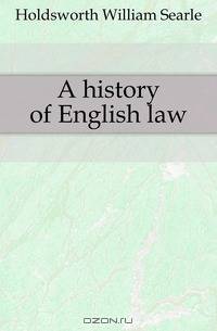 A history of English law