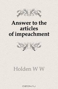 Answer to the articles of impeachment