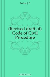 (Revised draft of) Code of Civil Procedure