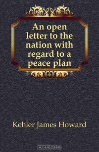 An open letter to the nation with regard to a peace plan