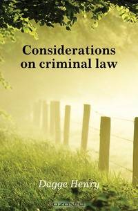Considerations on criminal law