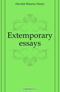 Extemporary essays