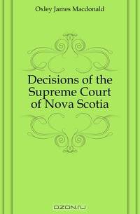 Decisions of the Supreme Court of Nova Scotia