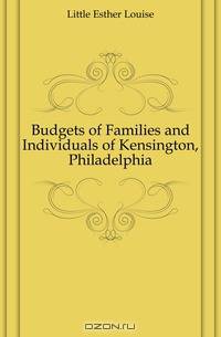 Budgets of Families and Individuals of Kensington, Philadelphia