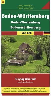 Baden Wurtemberg: Road + Leisure Map