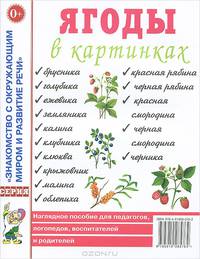 Ягоды в картинках. Наглядное пособие для педагогов, логопедов, воспитателей и родителей