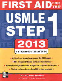 First Aid For The USMLE Step 1, 2013