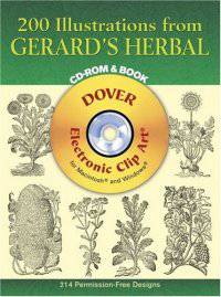 200 Illustrations from Gerard's Herbal (+ CD-ROM)