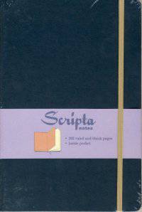 Scripta Notes. Large. Asphalt. Ruled Journal