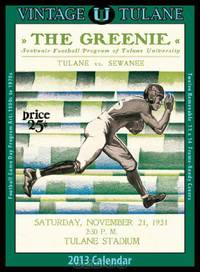 Tulane Green Wave 2013 Vintage Football Calendar