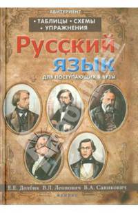 Русский язык. Таблицы, схемы, упражнения. Для поступающих в вузы