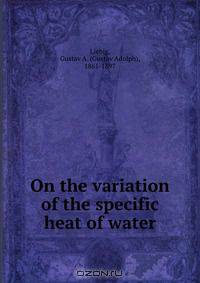 On the variation of the specific heat of water