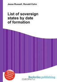 List of sovereign states by date of formation