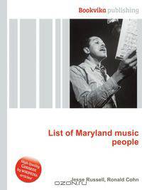 List of Maryland music people